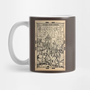 Resident Evil 4 fan art comic cover line art Mug